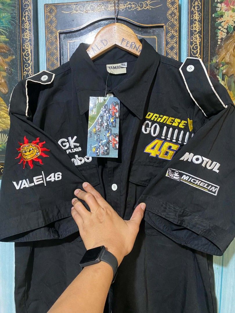 Yamaha Racing Shirt Valentino Rossi 46 Dainese Motul (Category: Tshirts & Polo Shirts ) located in Kapalong. Submitted by og_archives (Listing ID 1440196648, Image 3). Description: YAMAHA Racing polo shirt (dead stock) Brandnew w/hangtag No issue Size XXL Dimes W24 L32 2000 or best offer🙌🏼.
