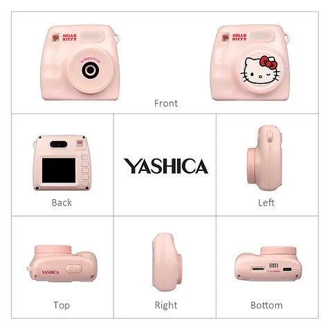 YASHICA x Hello Kitty Mini Digital Camera (Category: Cameras) located in Quezon City. Submitted by unicornmanila (Listing ID 1440225891, Image 3). Description: 🦄 YASHICA x Hello Kitty Mini Digital Camera Specifications Product name: YASHICA Mini-D Camera(Hello Kitty) Video Resolution: 1080P /720P / VGA Image Resolution: 3MP up to 8MP Shooting Distance: 10cm to ∞ External Memory Card: Support TF/MicroSD card up to 32GB Photo Format: JPG Video For
