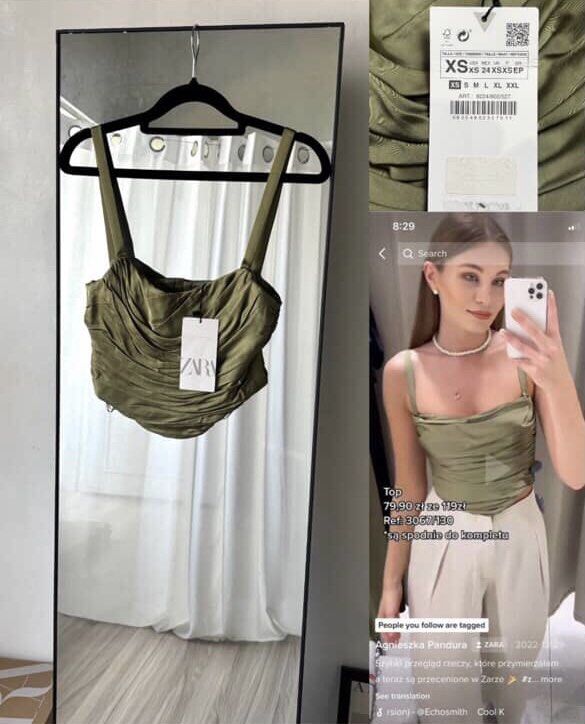 Zara Satin Corset Crop Top (Category: Others Tops) located in Mandaluyong City. Submitted by brocante_bykc (Listing ID 1440345357, Image 2). Description: .