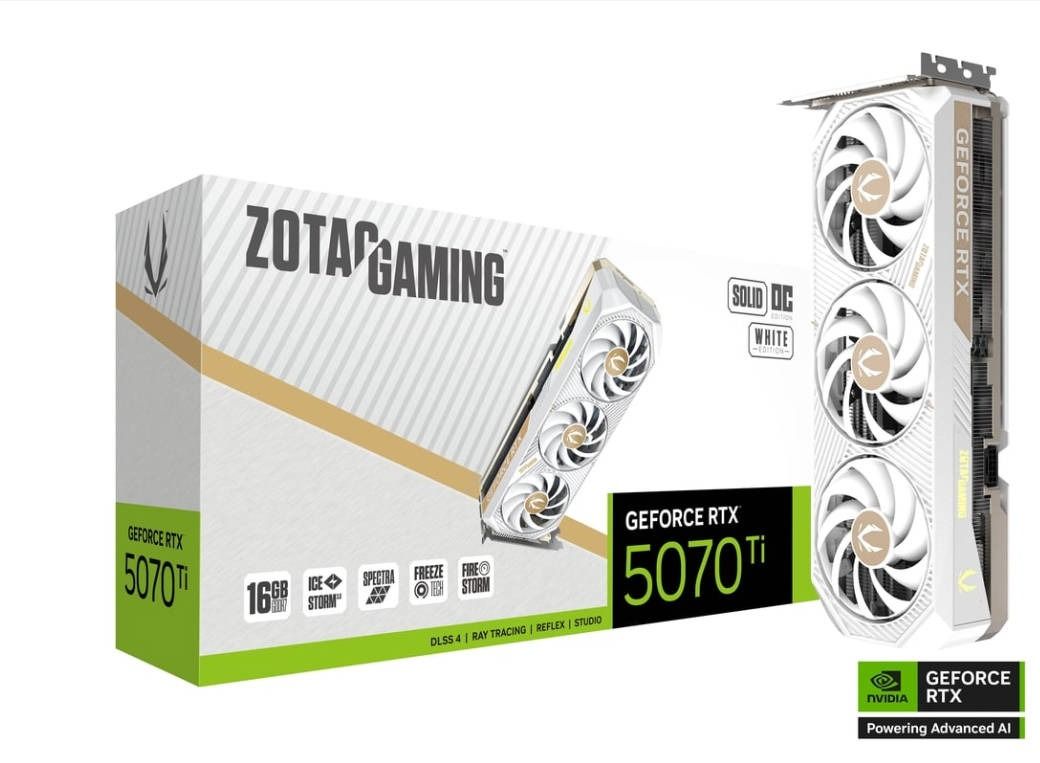 ZOTAC RTX 5070 Ti Solid OC White465985946298634240