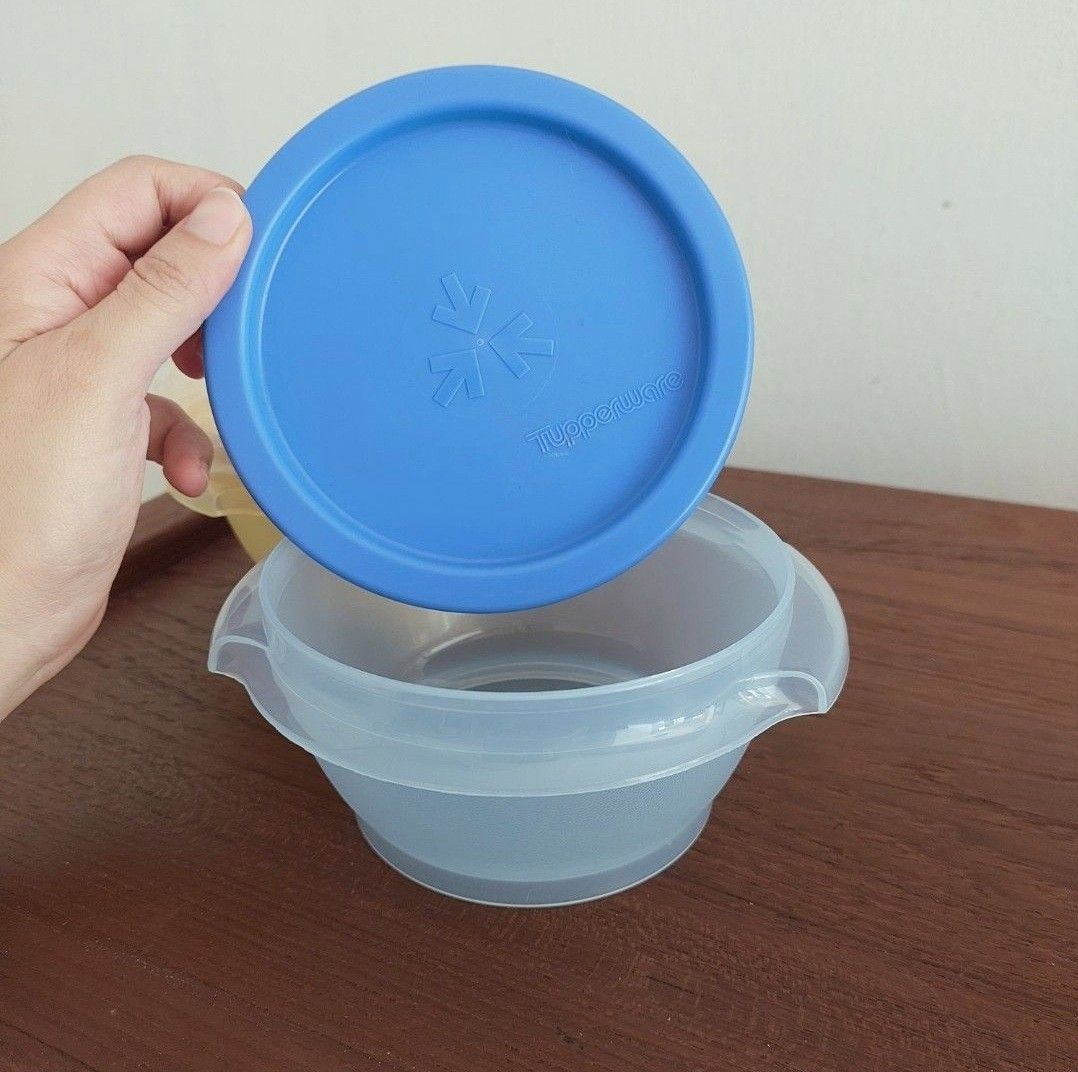 2pc Tupperware Round 12cm Plastic Container Storage Box466390923556300802