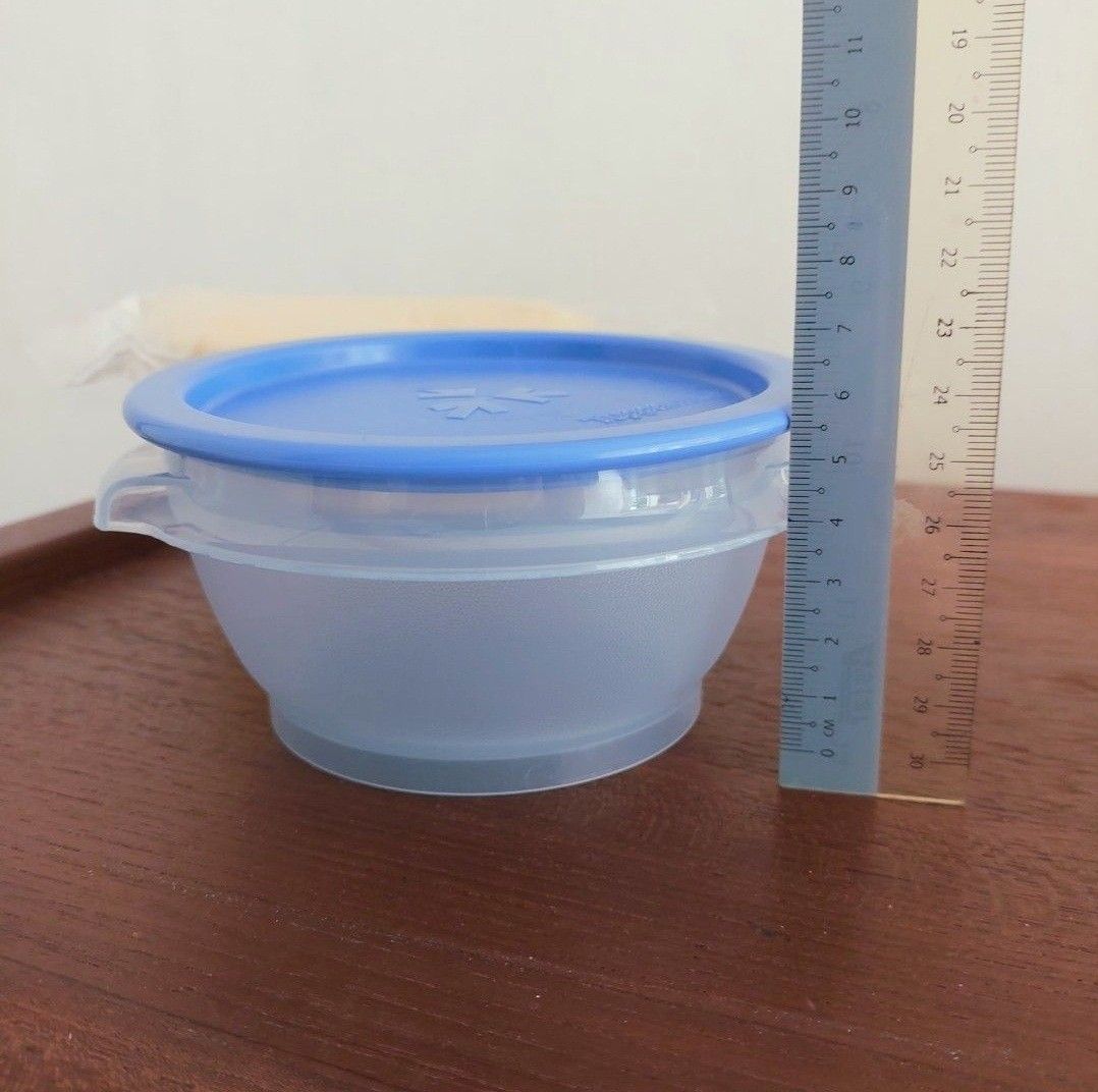 2pc Tupperware Round 12cm Plastic Container Storage Box466390923556300803