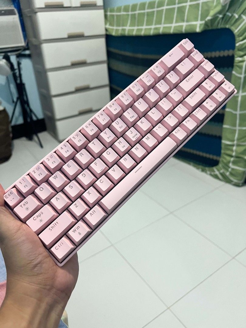 60% RGB Mechanical Keyboard (Category: Computer Keyboard) located in Taguig. Submitted by wiltech016 (Listing ID 1440404084, Image 3). Description: Selling my lightly used GOOJODOQ RGB Mechanical Keyboard (Pink). This is a fantastic, budget-friendly mechanical keyboard packed with premium features. It’s perfect for clearing up desk space without sacrificing the tactile typing experience. Condition: Used but in excellent, fully functional conditio