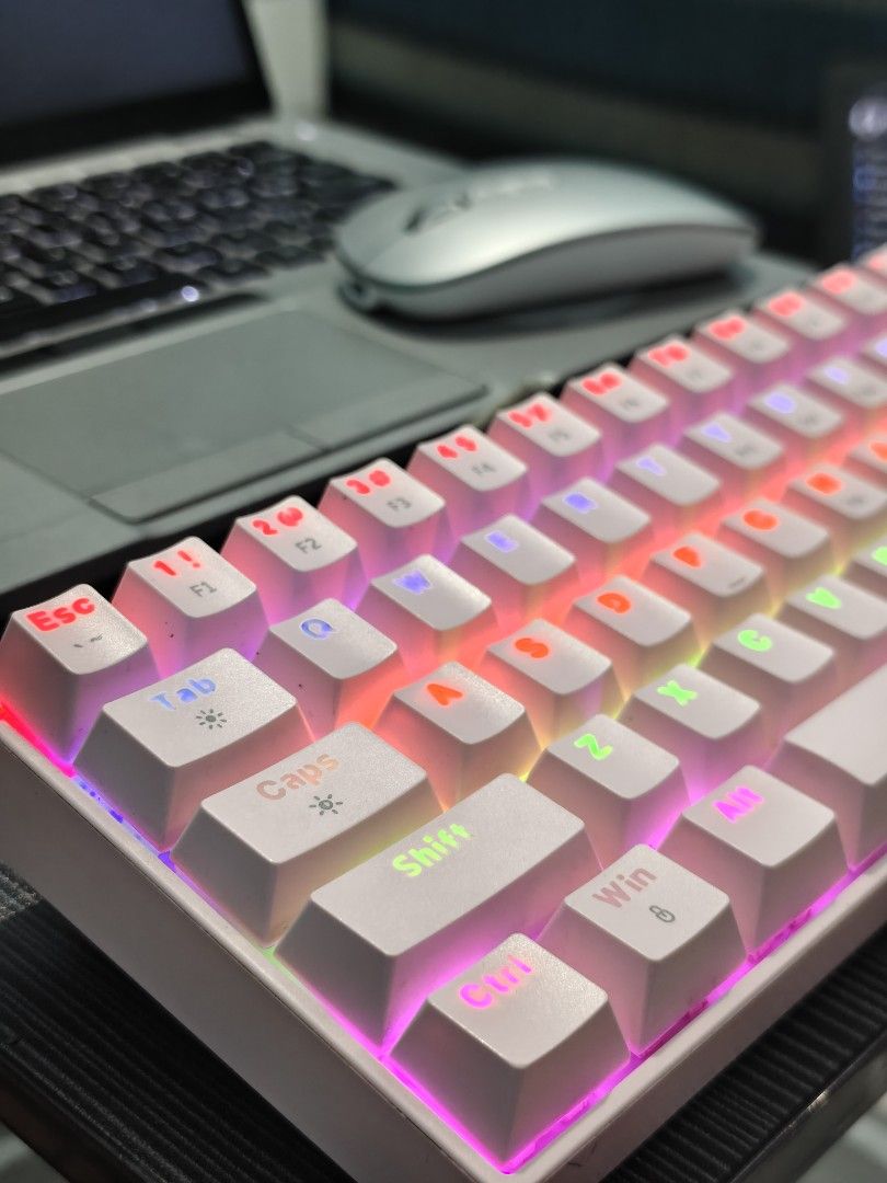 60% RGB Mechanical Keyboard (Category: Computer Keyboard) located in Taguig. Submitted by wiltech016 (Listing ID 1440404084, Image 1). Description: Selling my lightly used GOOJODOQ RGB Mechanical Keyboard (Pink). This is a fantastic, budget-friendly mechanical keyboard packed with premium features. It’s perfect for clearing up desk space without sacrificing the tactile typing experience. Condition: Used but in excellent, fully functional conditio