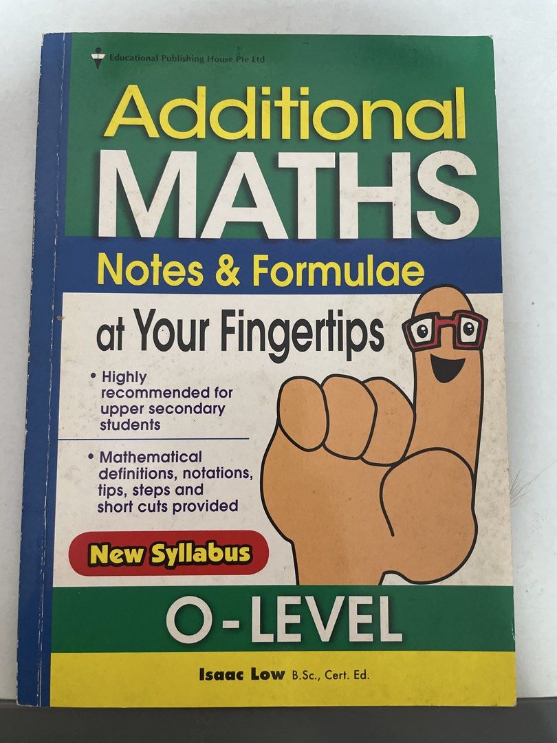 Additional Maths Notes O Level (Category: Assessment Books) located in Singapore. Submitted by raindayss (Listing ID 1440505811, Image 1). Description: .