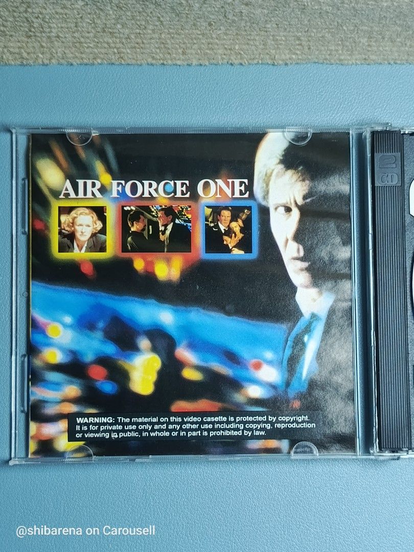 Air Force One VCD - Harrison Ford (Category: CDs & DVDs) located in Cebu City. Submitted by shibarena (Listing ID 1440466638, Image 3). Description: - Air Force One VCD (Pre-owned) - Starring Harrison Ford - Note: Both disc holders are broken. ⚠️ Please ensure your DVD player supports VCD before purchase..