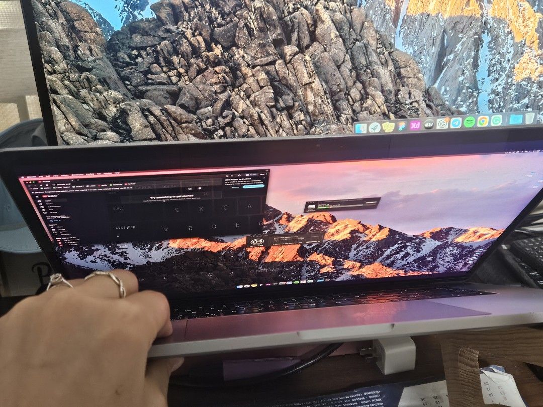 Apple MacBook Pro 15-inch A1707 2016 i7 512gb (Category: Laptops & Notebooks) located in Muntinlupa City. Submitted by a.mnl (Listing ID 1440436255, Image 3). Description: great for home CPU desktop set-up, plug into external monitor, bluetooth or wired keyboard & mouse, speakers A1707 15-inch 2016 model ✅️ keyboard ✅️ touchpad ✅️ touchbar with touch id ✅️ led display ✅️ 512gb memory ✅️ i7 ✅️ 16gb ✅️ upgraded to macOS Monterey Issues, due for rep