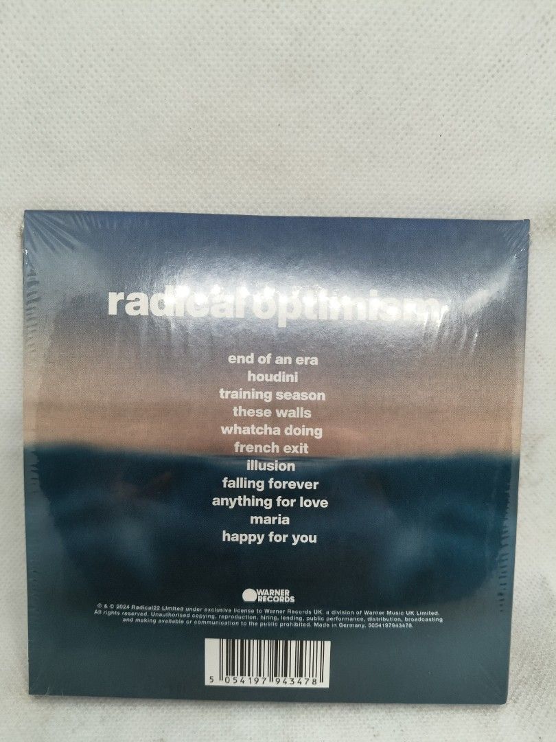 (AUTHENTIC) DUA LIPA - RADICAL OPTIMISM (LENTICULAR) (Category: Vinyls) located in Manila. Submitted by musiccdshopnew (Listing ID 1440479713, Image 2). Description: .