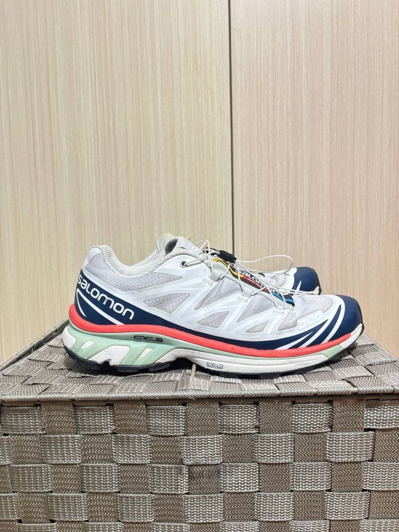 Authentic Salomon XT-6 Advanced Sneakers - Illusion Blue Tomato (Category: Sneakers) located in Manila. Submitted by jlmr11 (Listing ID 1440477563, Image 1). Description: AUTHENTIC Salomon XT-6 Advanced Sneakers - Illusion Blue Tomato Used. In good condition. No sole separation. No heel drags. 4200 (negotiable).