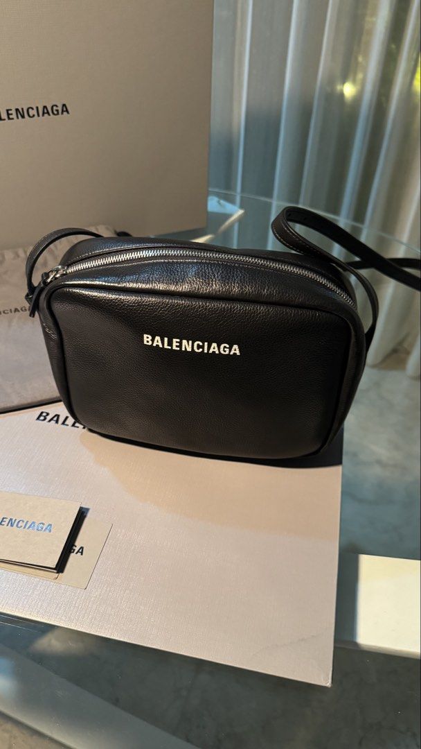 Balenciaga Everyday S Camera Bag (Category: Luxury Bags & Wallets) located in San Fernando. Submitted by mnlt_o (Listing ID 1440513121, Image 2). Description: Purchased from the official Balenciaga Store in Seibu Shibuya, Tokyo, Japan. Used only a few times and still in excellent condition, almost good as new. Perfect for everyday use with its sleek and timeless design. Includes: • Original paper bag • Tags/cards • Original dust bag 100% authenti