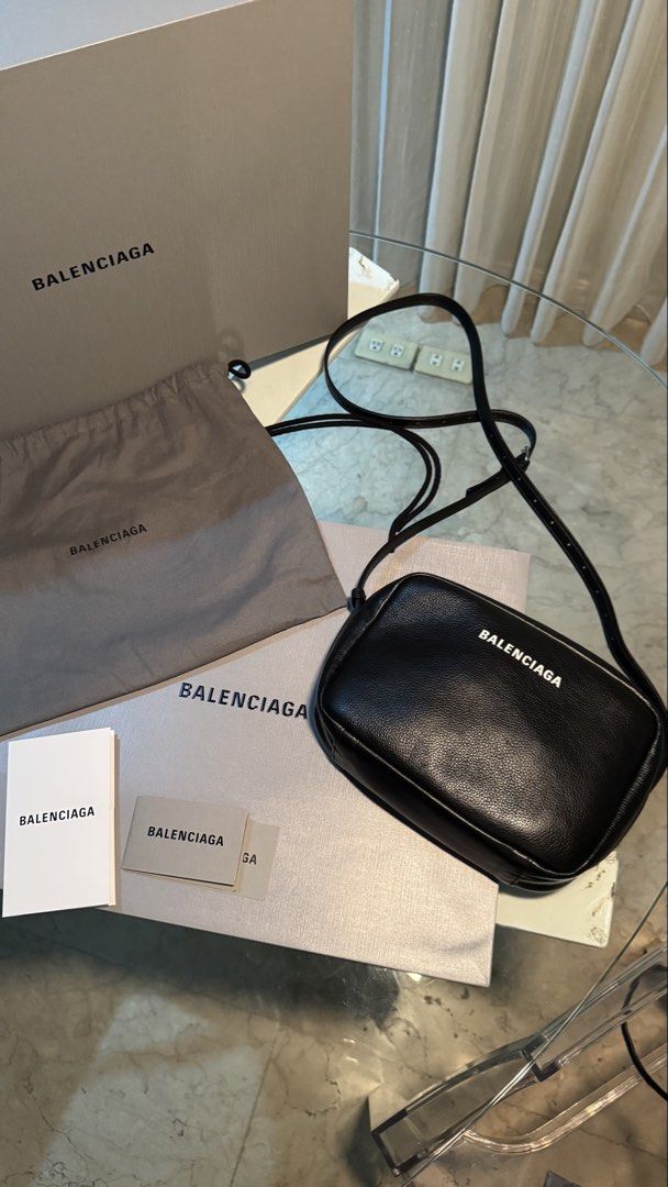 Balenciaga Everyday S Camera Bag (Category: Luxury Bags & Wallets) located in San Fernando. Submitted by mnlt_o (Listing ID 1440513121, Image 1). Description: Purchased from the official Balenciaga Store in Seibu Shibuya, Tokyo, Japan. Used only a few times and still in excellent condition, almost good as new. Perfect for everyday use with its sleek and timeless design. Includes: • Original paper bag • Tags/cards • Original dust bag 100% authenti