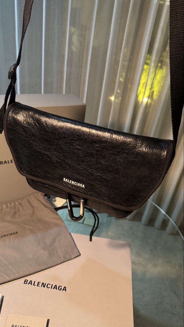 Balenciaga Explorer Flap Messenger Bag (Category: Luxury Bags & Wallets) located in San Fernando. Submitted by mnlt_o (Listing ID 1440512714, Image 3). Description: Purchased from the official Balenciaga Store in Daimaru Shinsaibashi, Osaka, Japan. Used not more than 5 times only and still in excellent condition, almost good as new. Perfect for everyday use with its sleek and timeless design. Includes: • Original paper bag • Tags/cards • Original