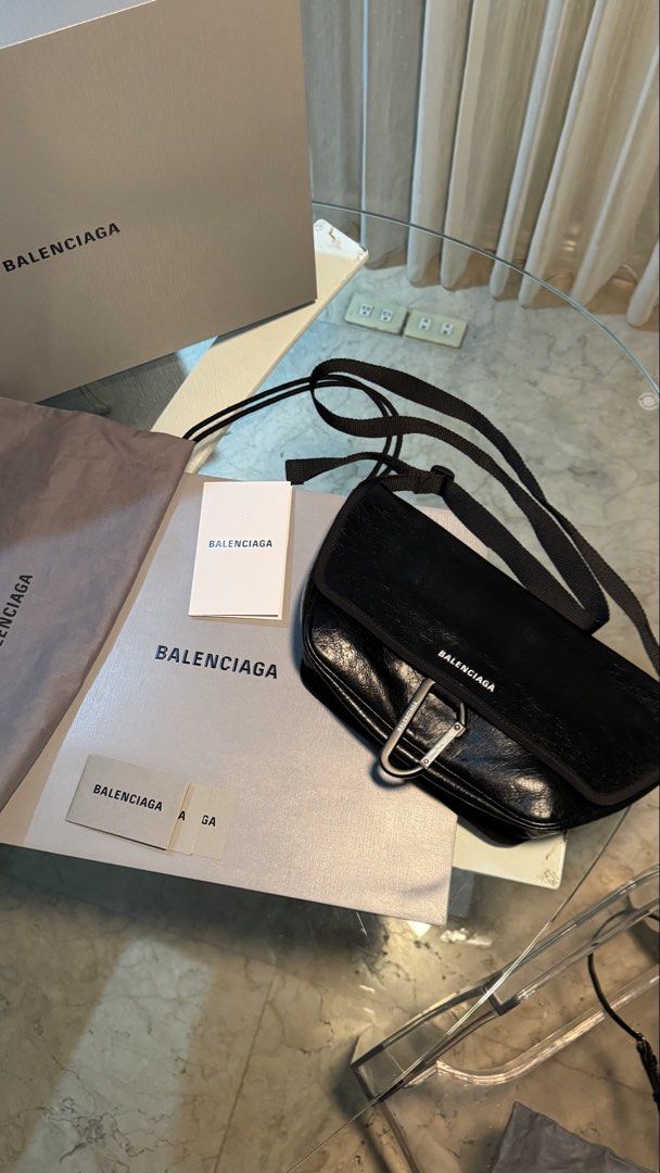 Balenciaga Explorer Flap Messenger Bag (Category: Luxury Bags & Wallets) located in San Fernando. Submitted by mnlt_o (Listing ID 1440512714, Image 1). Description: Purchased from the official Balenciaga Store in Daimaru Shinsaibashi, Osaka, Japan. Used not more than 5 times only and still in excellent condition, almost good as new. Perfect for everyday use with its sleek and timeless design. Includes: • Original paper bag • Tags/cards • Original