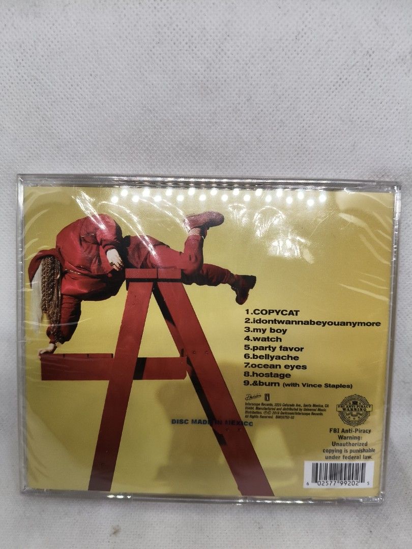 BILLIE EILISH- DONT SMILE AT ME( AUTHENTIC BRANDNEW) (Category: CDs & DVDs) located in Manila. Submitted by musiccdshopnew (Listing ID 1440477002, Image 2). Description: .