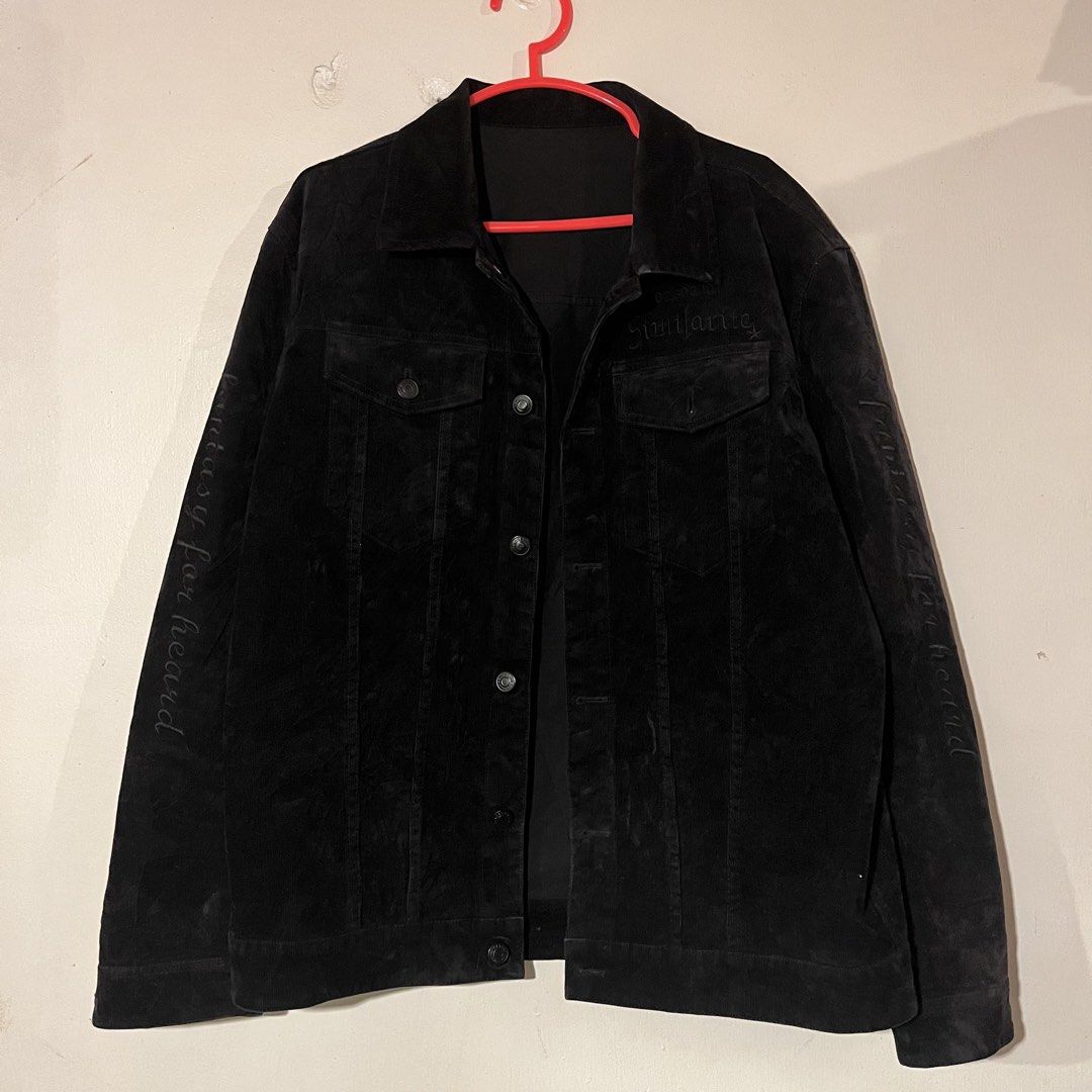 Black Corduroy Office Wear (Category: Coats, Jackets and Outerwear) located in Quezon City. Submitted by giometryyy (Listing ID 1440561853, Image 1). Description: L26 W21 Heavy Material Excellent condition Embroidered design Superb quality!!! Ideal for office ootd 📍East Fairview, QC 🛵Lalamove/J&T payment first .