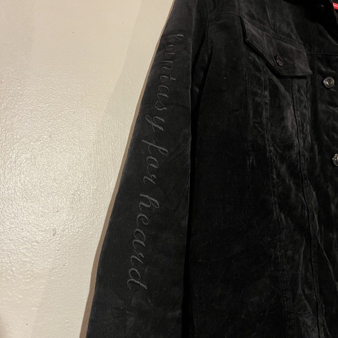 Black Corduroy Office Wear (Category: Coats, Jackets and Outerwear) located in Quezon City. Submitted by giometryyy (Listing ID 1440561853, Image 3). Description: L26 W21 Heavy Material Excellent condition Embroidered design Superb quality!!! Ideal for office ootd 📍East Fairview, QC 🛵Lalamove/J&T payment first .