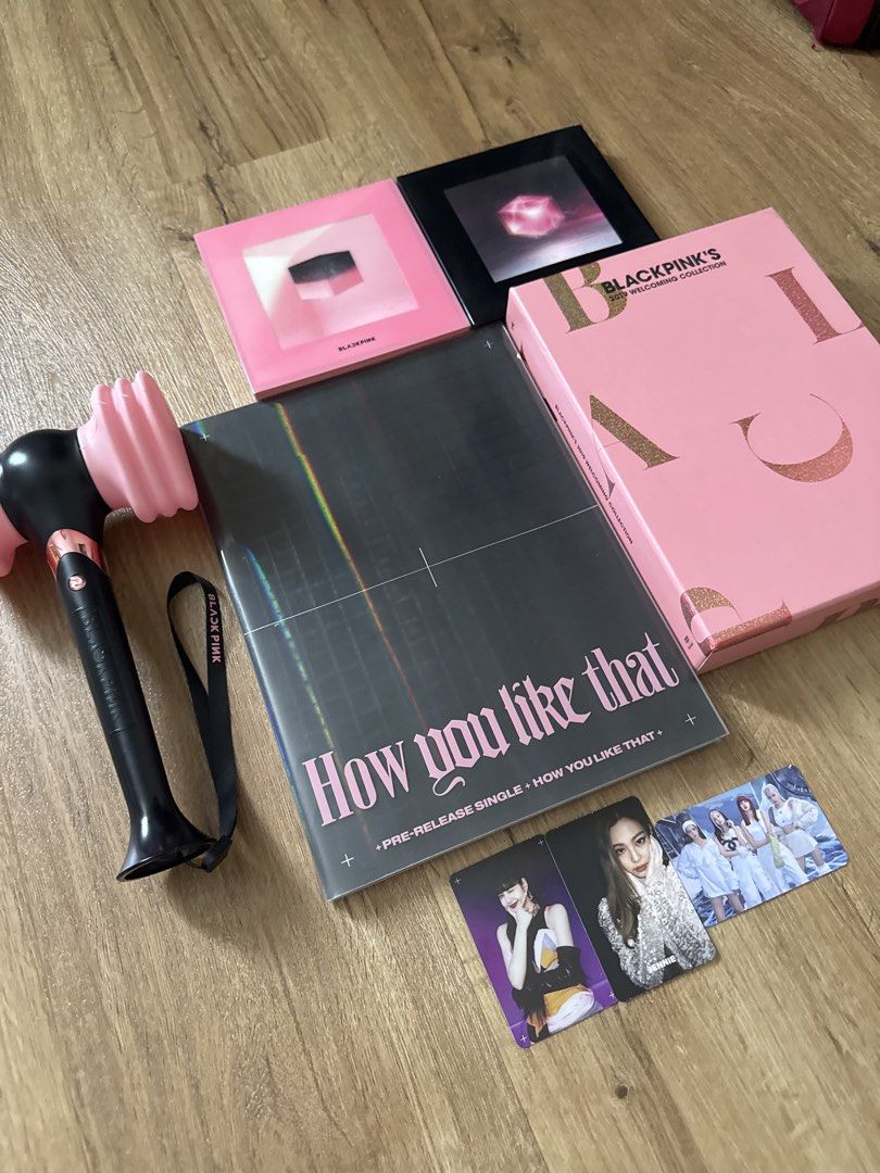 BLACKPINK Albums and Lightstick (Category: K-Wave Merchandise) located in Manila. Submitted by saflavsu (Listing ID 1440443795, Image 2). Description: hello! i’m selling my old collection of kpop items, particularly blackpink. 💞 2019 WELCOMING COLLECTION: Sold ₱600 for: - lightstick ver 1 ₱800 for: - square up album (black ver) - square up album (pink ver) - lightstick ver 1 - jennie square up pc, lisa hylt pc, grp hylt pc everything is official