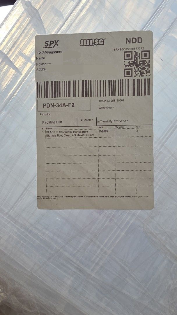 BLASIUS Stackable Transparent Storage Box 26L x 3466493865723187202