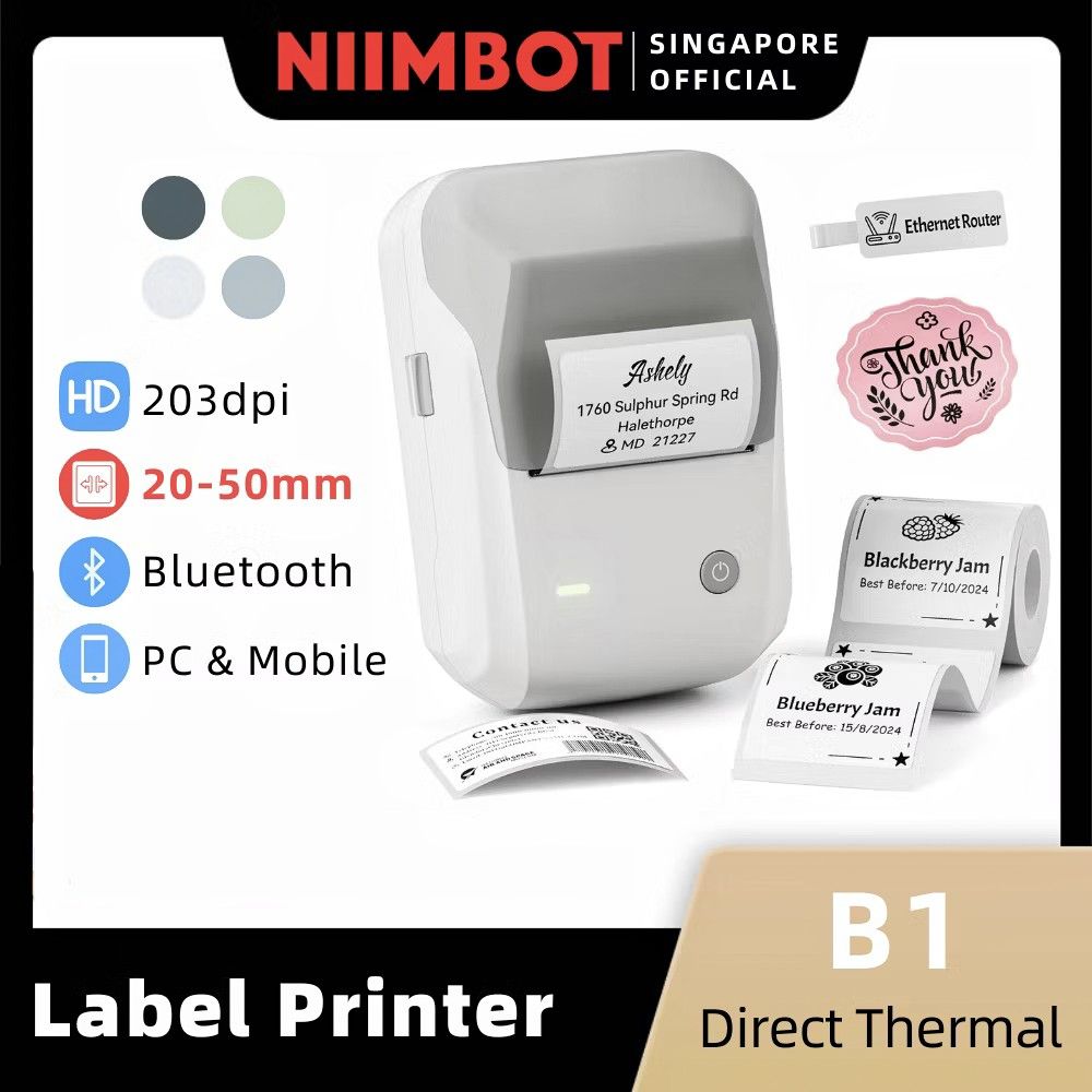 BNIB NIIMBOT Label Printer B1 Wireless Bluetooth Thermal Printer466573924804874240