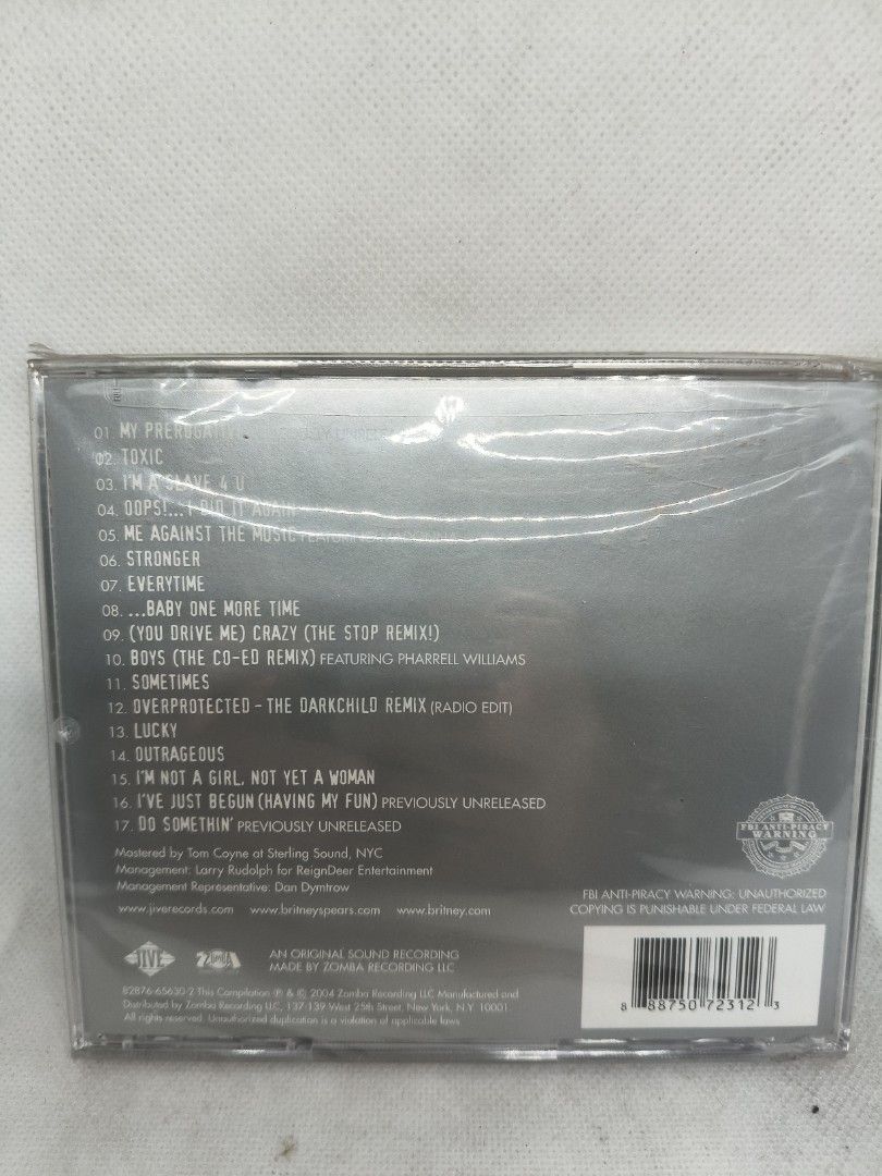 BRITNEY SPEARS- MY PREROGATIVE GREATEST HITS (Category: CDs & DVDs) located in Manila. Submitted by musiccdshopnew (Listing ID 1440479477, Image 2). Description: .