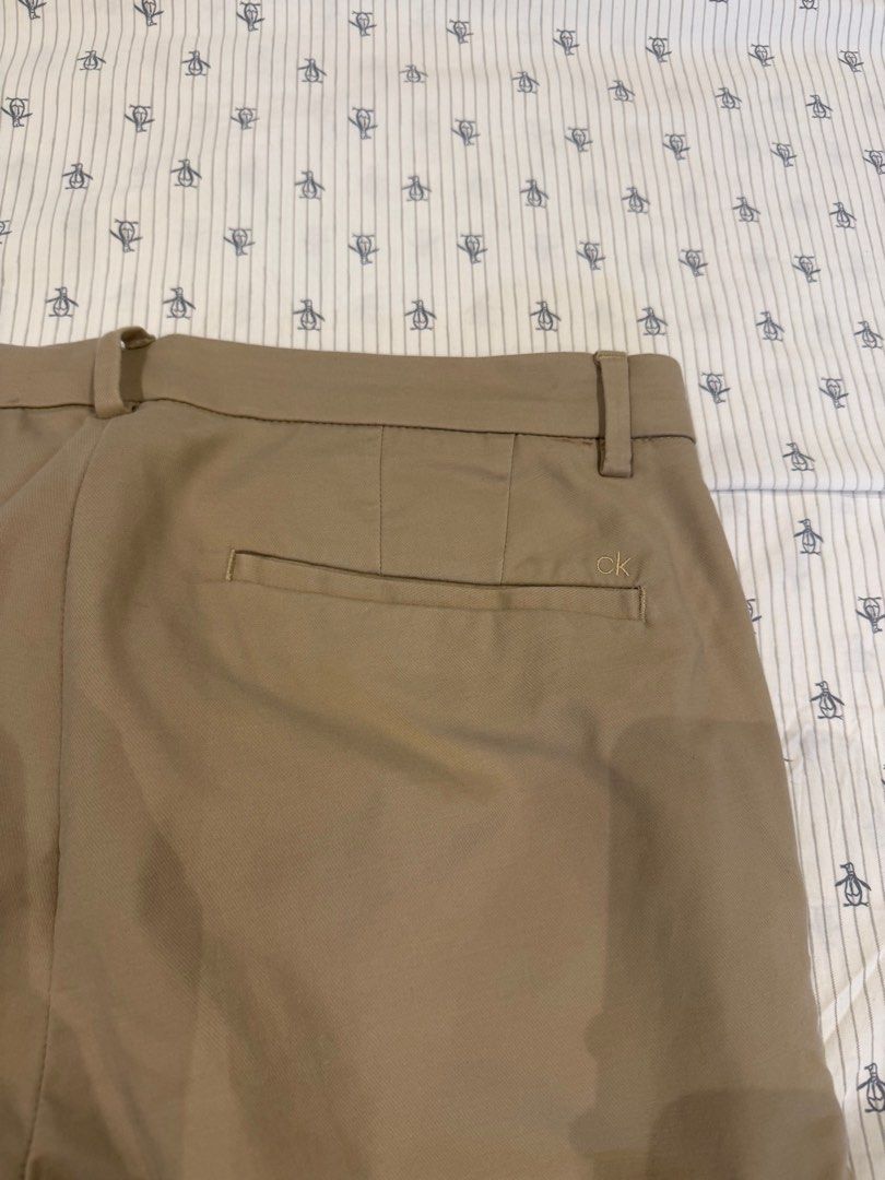 Calvin Klein Khaki Trousers - 33 (Category: Other Bottoms) located in Angeles City. Submitted by mkp125 (Listing ID 1440394232, Image 2). Description: - has some stains that may be washed off - payment via gcash/bpi - sf c/o buyer at P70-90.