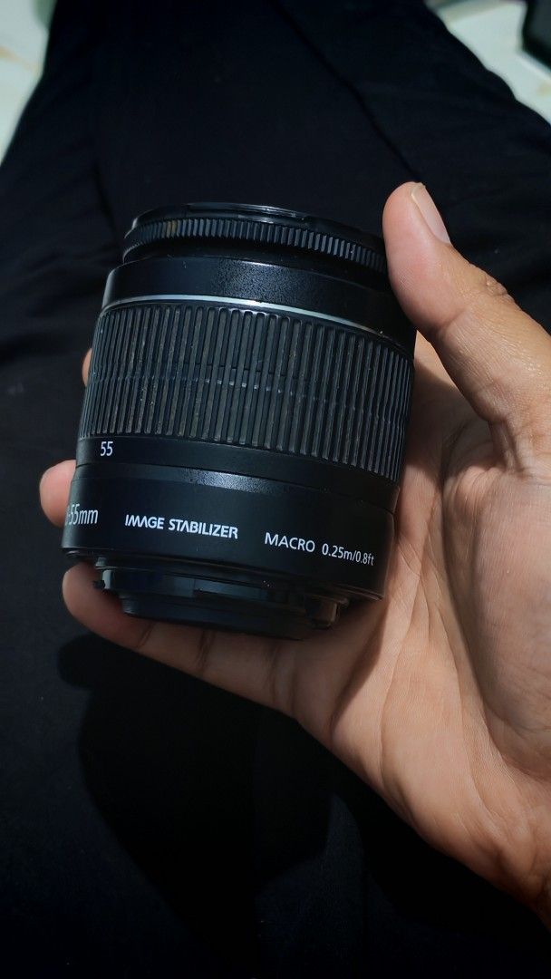 Canon 18-55mm IS II Lens (Issue: Fungus) (Category: Lens & Kits) located in Akbar. Submitted by anyastough (Listing ID 1440484571, Image 2). Description: Unit: Canon EF-S 18-55mm f/3.5-5.6 IS II ​Issue: Front element has prominent internal fungal growth/haze. Needs professional cleaning to restore optimal clarity. ​Status: Autofocus and image stabilization switches are completely functional. Smooth zoom ring. ​Selling cheap, strictly as-is for pa