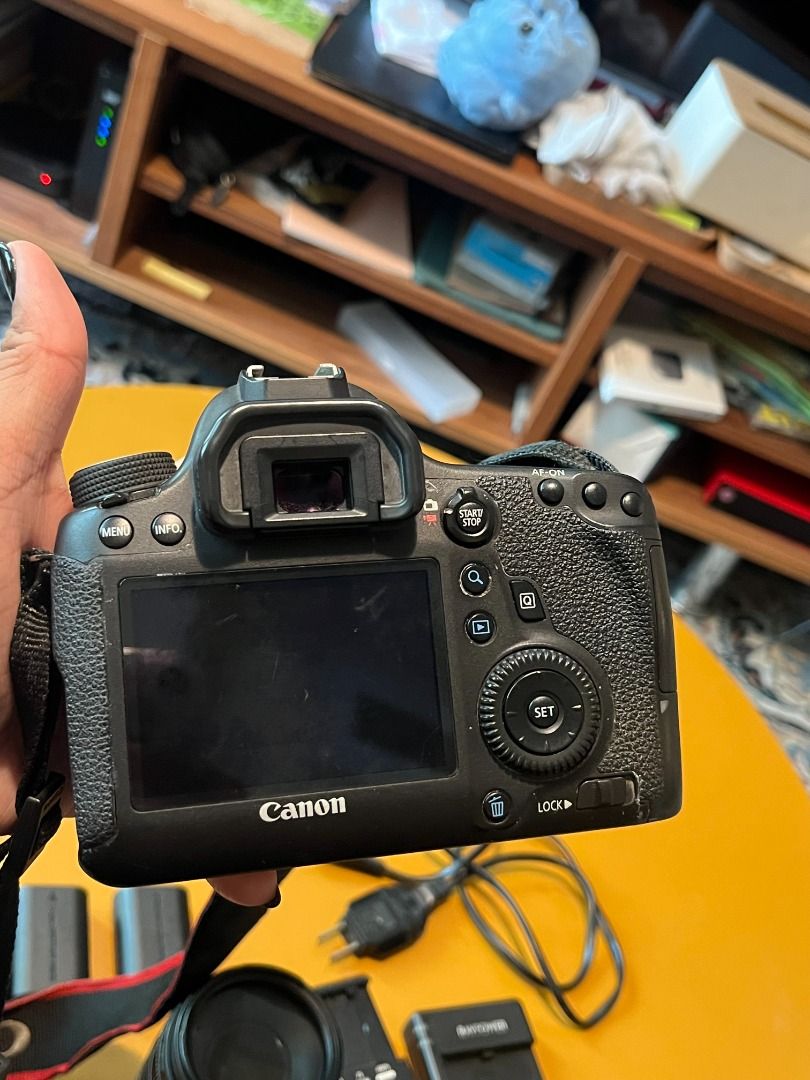 Canon EOS 6D DSLR With Bag and Lens (Category: Cameras) located in Manila. Submitted by lia_______ (Listing ID 1440493745, Image 3). Description: Includes: • Canon EOS 6D (WG) DSLR body • Canon EF 75–300mm f/4–5.6 III lens (Telephoto) Batteries (4 total): • 1 Original Canon LP-E6 • 1 Pisen LP-E6 • 2 RAVPower LP-E6 Accessories: • 2 Battery chargers • 1 Camera bag Freebies: • Amazon Basics External Flash (M, S1, S2 modes) RFS: Upgrade Meetup: Manda