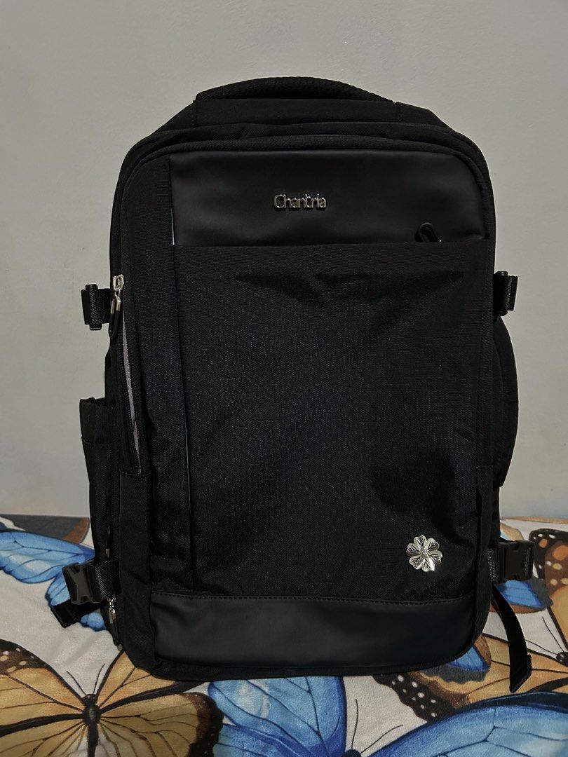 CHANTRIA Large Expandable Backpack CB00606 (Category: Backpacks) located in Caloocan City. Submitted by spicyjane (Listing ID 1440499819, Image 1). Description: Expandable bag. This is a very big bag, planning to buy a smaller one. Best for traveling. Original price: PHP 1,300 DM for details..
