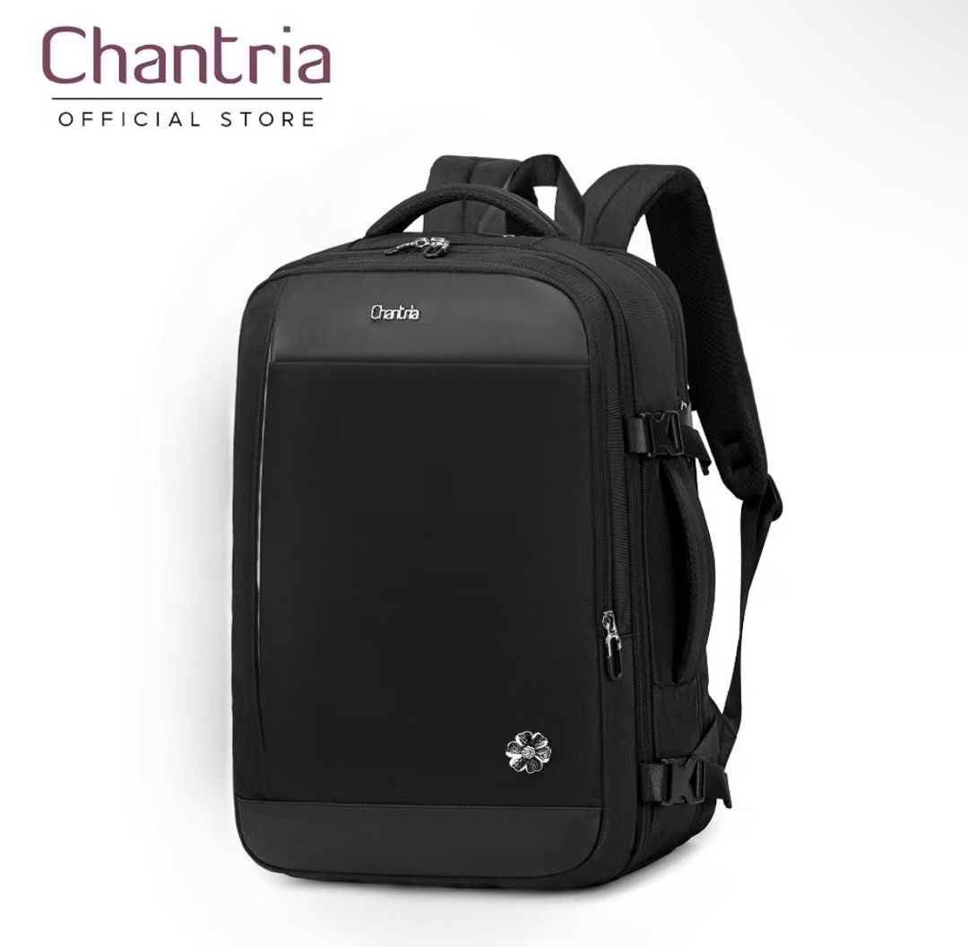 CHANTRIA Large Expandable Backpack CB00606 (Category: Backpacks) located in Caloocan City. Submitted by spicyjane (Listing ID 1440499819, Image 2). Description: Expandable bag. This is a very big bag, planning to buy a smaller one. Best for traveling. Original price: PHP 1,300 DM for details..