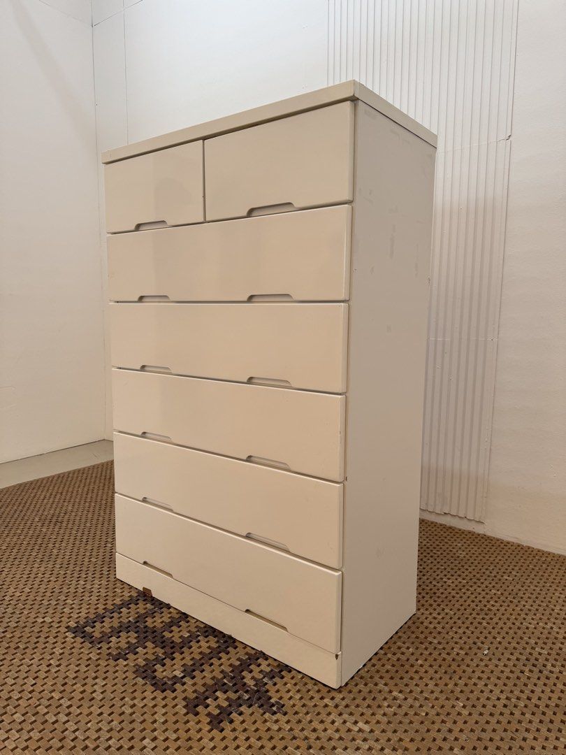Chest of Drawers (Category: Shelves, Cabinets & Racks) located in Quezon City. Submitted by matetdevis13 (Listing ID 1440574326, Image 3). Description: 7-Tier Duco Finished Chest of Drawers Price: 6,900 L31.5 x W16 x H49 In good condition Code MJS28-R15.