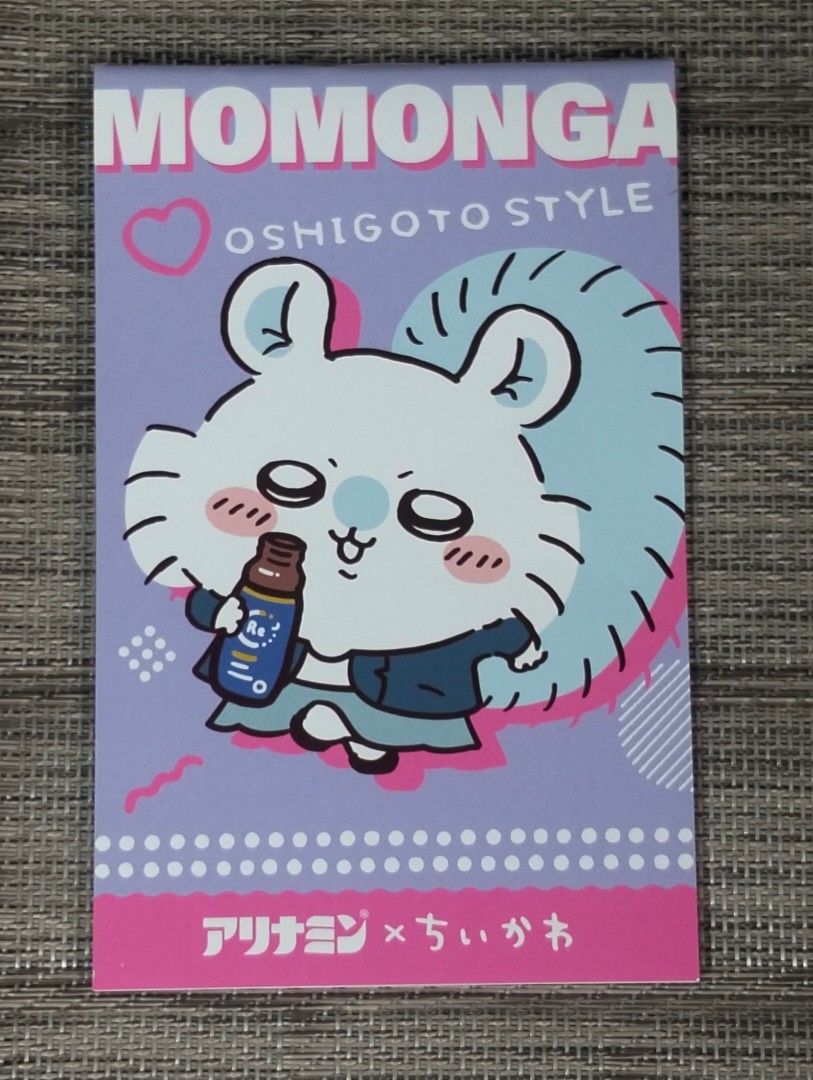 CHIIKAWA MOMONGA "OSHIGOTO STYLE" MINI MEMO PAD (Category: Character Goods) located in Batangas. Submitted by amerie_store (Listing ID 1440566541, Image 1). Description: ◾WYSIWYG 🔊Kindly visit & follow my FB page for more updated Toys,Aniks,etc...🤩 🌈👉AMERIE STORE👈🌈 📌Mine Now,Pay after invoice 📌No refund 📌MOP: Gcash 🚛 Shipping sched every Saturday only via Flash Express.