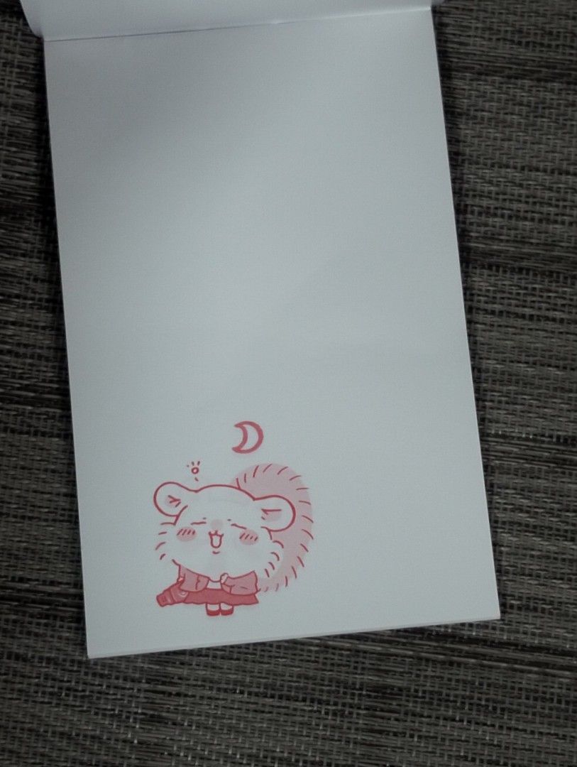 CHIIKAWA MOMONGA "OSHIGOTO STYLE" MINI MEMO PAD (Category: Character Goods) located in Batangas. Submitted by amerie_store (Listing ID 1440566541, Image 2). Description: ◾WYSIWYG 🔊Kindly visit & follow my FB page for more updated Toys,Aniks,etc...🤩 🌈👉AMERIE STORE👈🌈 📌Mine Now,Pay after invoice 📌No refund 📌MOP: Gcash 🚛 Shipping sched every Saturday only via Flash Express.