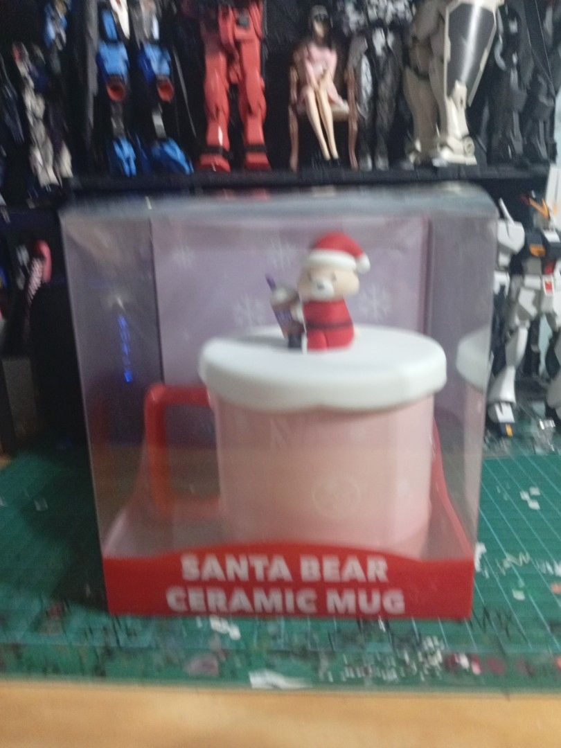 Coffee Bean Santa Bear Ceremic Mug466636588335114241