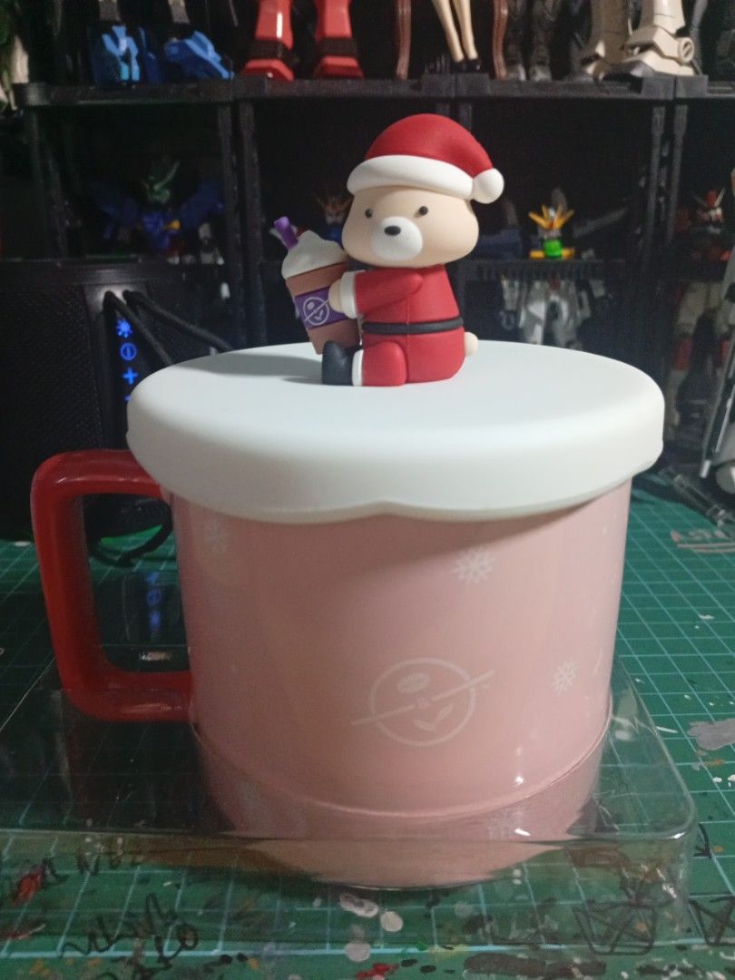 Coffee Bean Santa Bear Ceremic Mug466636588335114240