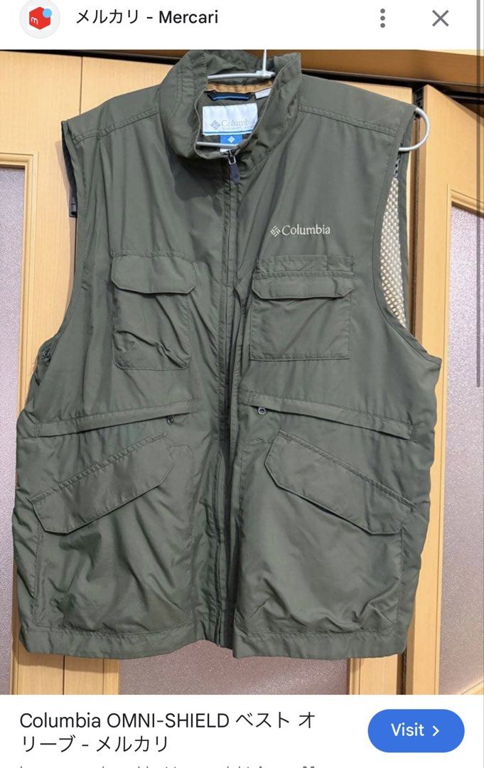 Columbia OMNI-SHIELD Vest 27 length 25 width (Category: Vests) located in Manila. Submitted by wiseearth.075b2f (Listing ID 1440573195, Image 1). Description: - Columbia OMNI-SHIELD Vest - Color: Olive Green Dimension 27 length 24 width -water repellent ₱2575 - Multiple pockets for ample storage - Mesh lining on the back for enhanced breathability - Ideal for outdoor activities (fishing, hiking, etc.) - Full zip-up front.