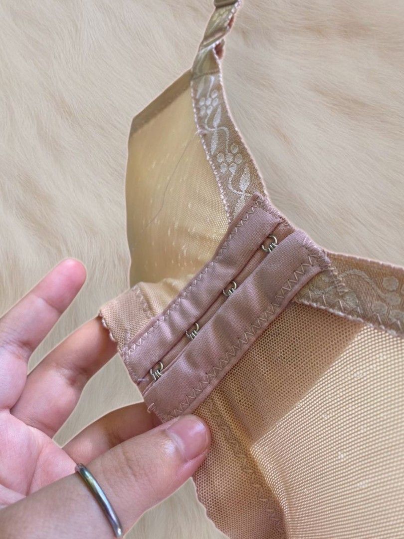Cream Lace Bra Emroidered Straps 36C (Category: Undergarments & Loungewear) located in Dagupan City. Submitted by t00tsy (Listing ID 1440537486, Image 2). Description: !! SF SHOULDERED BY BUYER!! ༄ View all images b4 Inquiring TY! ༄ All items are Washed and Sanitized SIZE: 36C BAND: 30-38 (flat-stretched) MOP: GCASH MOD: JNT pm for info, pics etc..