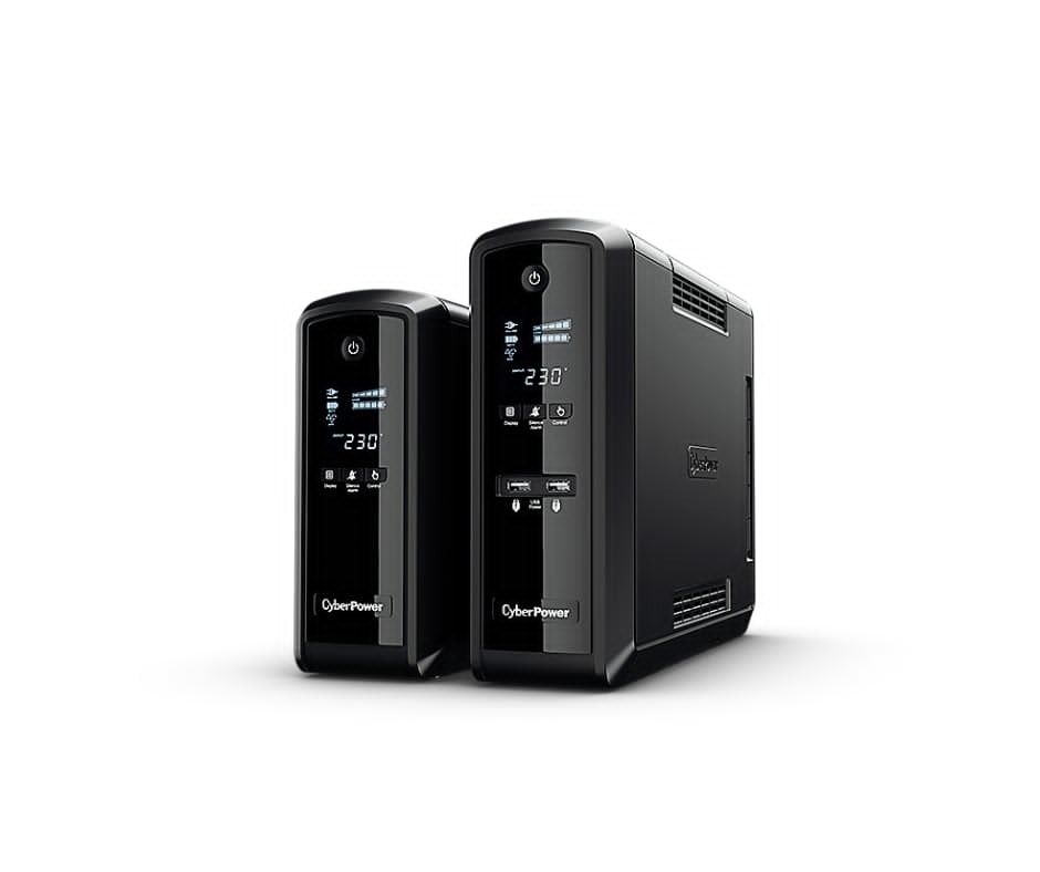 CyberPower PFC Pure Sine Wave UPS (Category: Computer Parts) located in Caloocan City. Submitted by exomanila-83006 (Listing ID 1440472811, Image 1). Description: CyberPower PFC Pure Sine Wave UPS Model: CYBCP1350EPFCLCD-NEMA 1350VA / 810W • Pure Sine Wave Output for Stable and Reliable Power • Green Power Technology for Energy Efficiency • Ideal for PCs, Servers, Networking Devices, and Gaming Setups • Protects Equipment from Power Interruptions