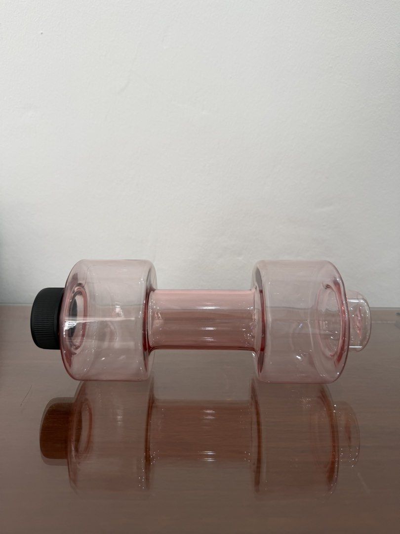 Dumbbell Shaped Water Bottle Pink466395798648934401