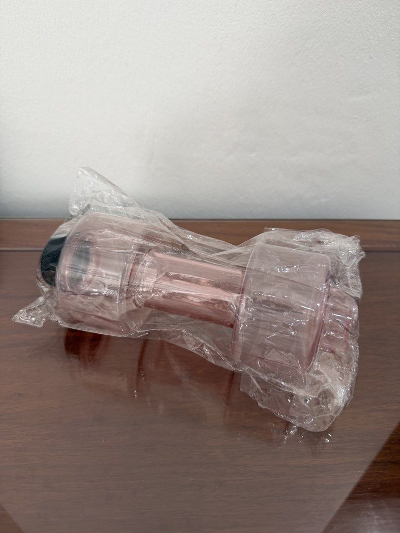 Dumbbell Shaped Water Bottle Pink466395798648934404