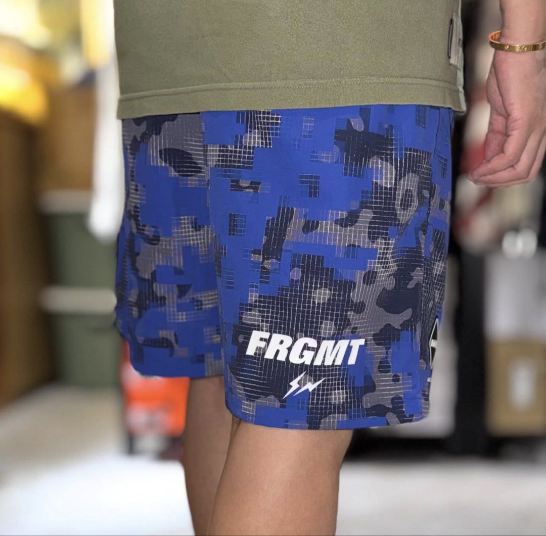 f.c.real Bristol FRAGMENT: CAMOUFLAGE NYLON SHORTS ITEM NO. FCRB