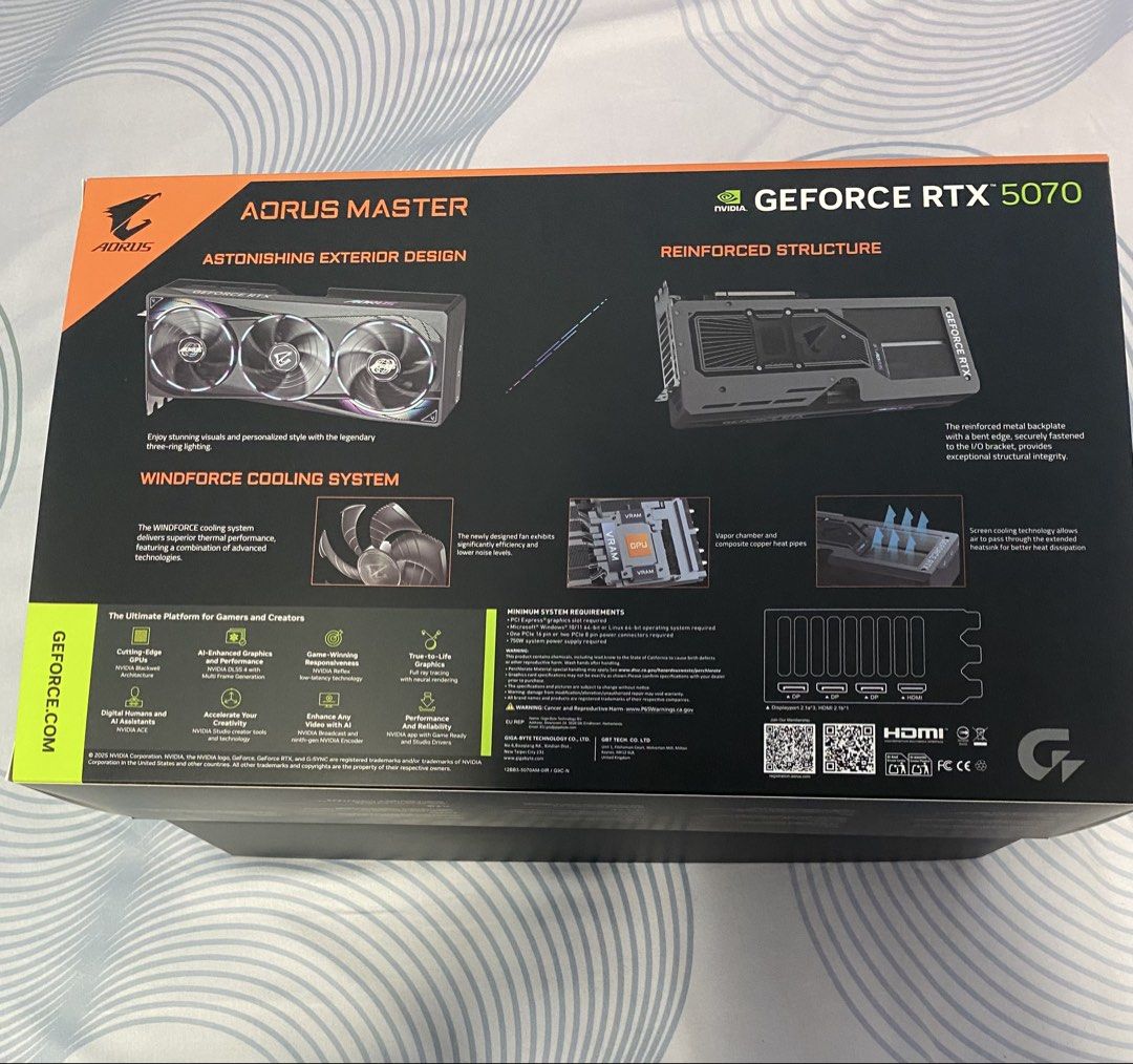 GeForce RTX 5070 Aorus Master466688097817077763