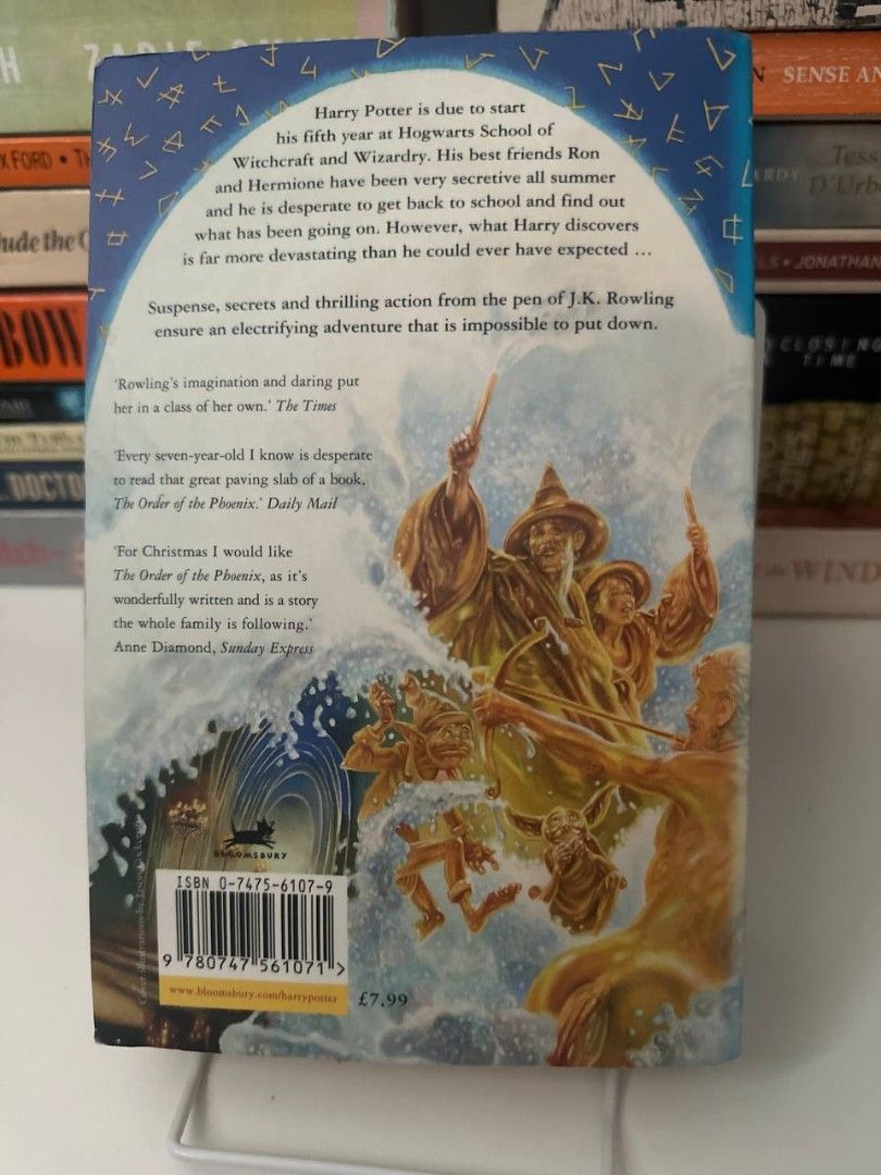 Harry Potter and the Order of the Phoenix J.K. Rowling Bloomsbury (Category: Storybooks) located in Imus. Submitted by t0t3fairi3 (Listing ID 1440451290, Image 2). Description: Harry Potter and the Order of the Phoenix by J.K. Rowling. Fifth book in the series. A must-have for fans!.
