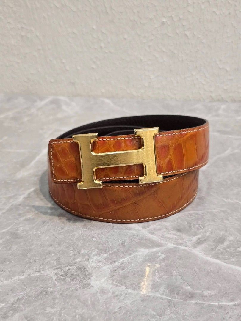Hermes Belt 📌Unisex (Category: Belts) located in Davao. Submitted by SecondhandItems97 (Listing ID 1440554664, Image 1). Description: Size: 31-35 Includes generic dustbag 📌Unisex.