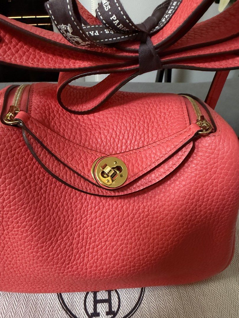 Hermes Mini Lindy Rose Azalee GHW (Category: Luxury Bags & Wallets) located in Manila. Submitted by az.purse (Listing ID 1440539515, Image 2). Description: - Hermes Lindy 19 in Gold Hardware - Crafted from textured leather with elegant gold hardware. - Comes complete with its original dustbag and box. - An ideal accessory to add a vibrant pop of color to any outfit. -Stamp Z (2021).