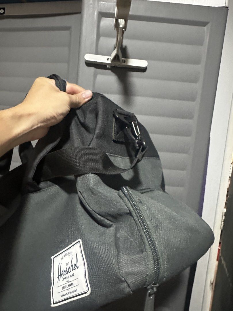 Herschel Bag Duffle with Shoe compartment (Category: Backpacks) located in Quezon City. Submitted by dpkuno (Listing ID 1440513954, Image 3). Description: Black gray color Malutong pa Clean inside out With shoe compartment Hindi halos nagamit more on backpack ako.