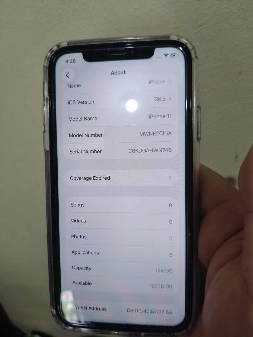 Iphone 11 128gb Rush! Dual sim (Category: iPhone 11 Series) located in Quezon City. Submitted by ConsumerGoodies (Listing ID 1440576469, Image 3). Description: iphone 11 128gb Face id ok camera ok all good Hongkong Variant 100% battery health Loc: Cubao.