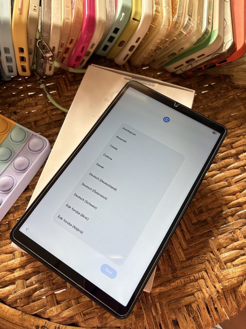 iphone 12 promax bundle w samsung A9 galaxy tab (Category: iPhone 12 Series) located in Cavite. Submitted by mylittlechicshop (Listing ID 1440545966, Image 2). Description: ‼️BUNDLE SALE!‼️ ✅22k only 📍IPHONE 12 PRO MAX (128GB) in PACIFIC BLUE -No dents or scratches -Comes with 33 cases (brand new/used) worth 5k++ -no box already -75% battery health Bundle with Samsung galaxy tab A9 *used for ebook reading only. Seldom used with casing Comes with