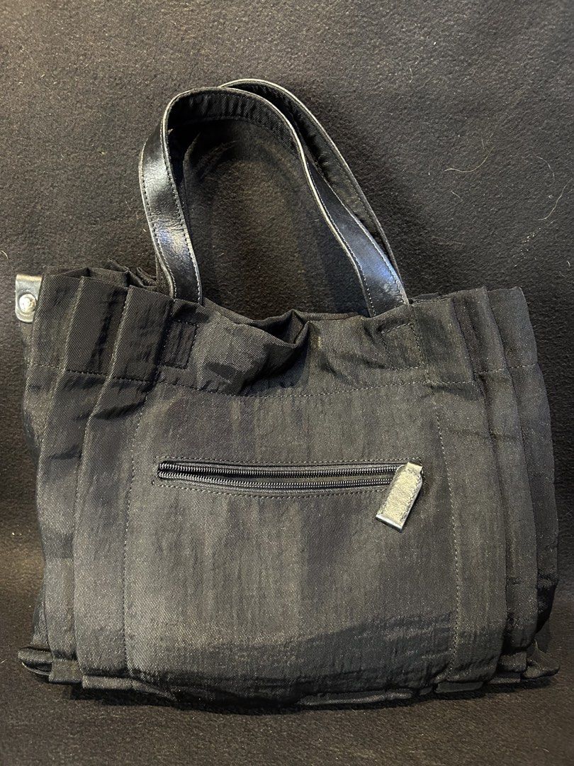 Japan black nylon bag, unique bag (Category: Luxury Bags & Wallets) located in Quezon City. Submitted by WIMC2ndaccount (Listing ID 1440562600, Image 3). Description: - original - nylon - 35- 27 Centimeters -vintage -rare - preloved -manage your expectations vintagge item - normal sign of usssge, -bag is in good condition .