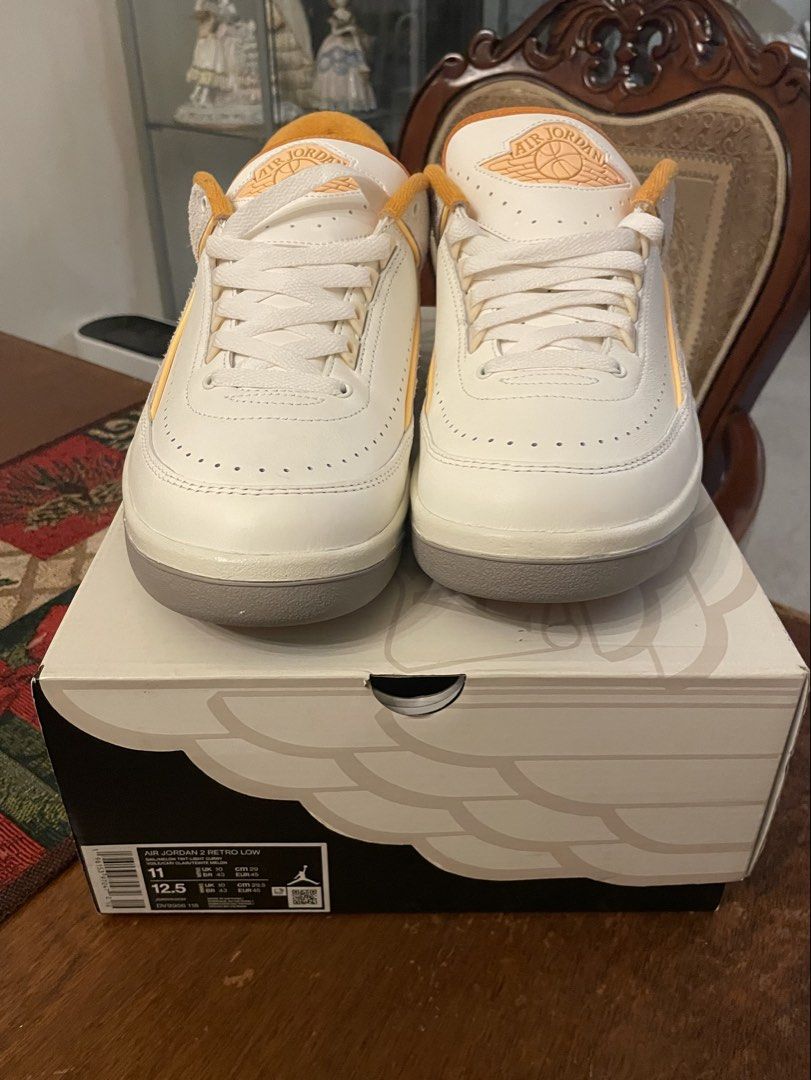Jordan 2 Retro Low Melon Tint US 11 (Category: Sneakers) located in Manila. Submitted by yujinxz (Listing ID 1440515571, Image 1). Description: Brand new, never worn. All details are in the pictures. Euro 43 Location: Sikatuna Village, Quezon City Can meetup near my location MOP: Gcash/Paymaya MOD: Lalamove/Meetup/LBC Buyer shoulders courier fee..