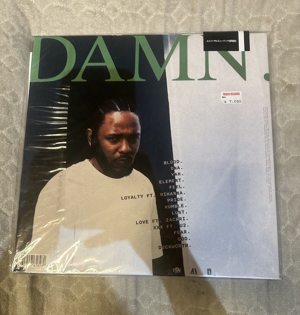 Kendrick Lamar Damn Vinyl (Category: Vinyls) located in Quezon City. Submitted by toysplayss (Listing ID 1440469892, Image 2). Description: Kendrick Lamar Damn Vinyl ✅double layered of plastic ✅no scratches ✅almost brand new (used once) Bought in japan Loc: qc Lalamove,cod or gcash 1 stock only.